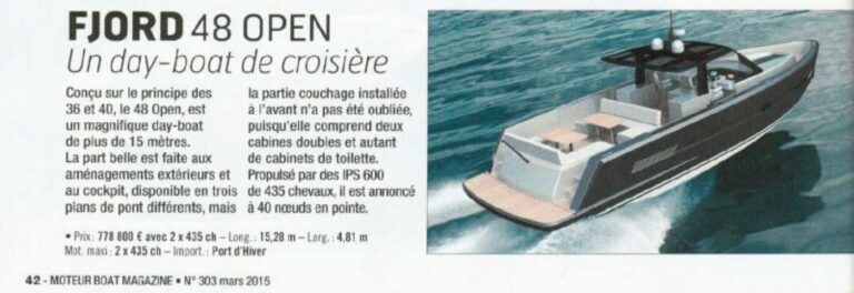 neptune yachting moteur et moteur boat magazine salon de dusseldorf le fjord 48 open 5 48 235